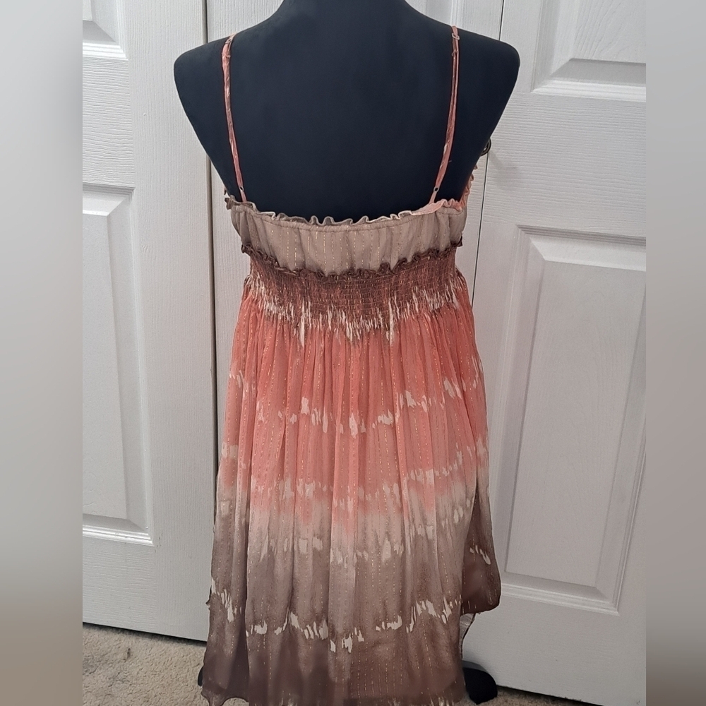 BCBGMAXAZRIA Silk Ombre Dress Size M - Picture 5 of 16
